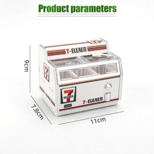 Coffee/7-eleven Store Magnetic Refrigerator Creative Sticker Convenience Store Decoration Lawson Store Luminous Magnetic Sticker 711 Fh Mini Freezer Magnetic Refrigerator Sticker Diy Ornament Small Food Toy High Appearance-Level Refrigerator Sticker
