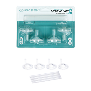 [Korea]🇰🇷 AUTHENTIC Grosmimi Replacement genuine Accessories collection feeding bottle straw cupㅣWIDE NECK