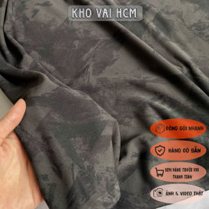 Vải Thun Giấy Lụa Màu Xám Loang Khổ 1m6 - May Đồ Nam Áo Thun - Mềm Mại Giãn 2c Rũ Mỏng Thông Hơi