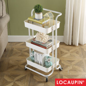 Locaupin Multifunction Trolley Kitchen Storage Racks Office Shelves Book Shelving Kitchen Organizers Space Savers