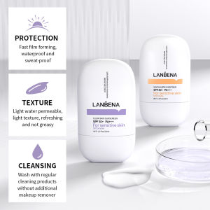 Lanbena Niacinamide Whitening Sunscreen Cream Sun Screen Sunblock Skin Mineral Sunscreen SPF50 Facial Sunscreen Waterproof UVA/UVB Clear Sun Stick Skincare Sunscreen 30ml buy 1 take 2 sunscreen hikari Perfect Skin Sunblock Skin Care