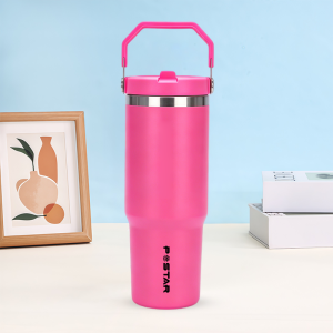 AIHOME Vacuum Bottle 900ML Capacity Tumbler Hot and Cold Stainless Steel with Handle Stylish Travel Cup