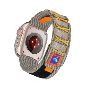 Rugged Nylon Bands Compatible with Apple Watch Bands 49 46 45 44 42 41 40 38mm Breathable Sport Solo Loop Velcro Woven Strap For iWatch Ultra SE Series 11 10 9 8 7 6 5 4 3 2 1 Washable Bracelet