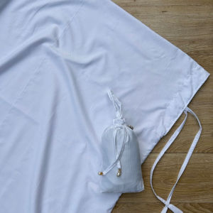 Ayanaa Series Premium Micro Cotton Telekung with Zipper and Travel Pouch - Travel & Umrah Accessory