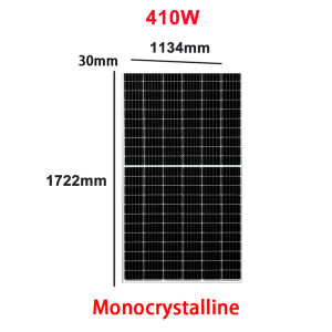 【Class A】410W Solar Panel Full Power Solar Panel 410W High Conversion Efficiency Line Green Power Generation Monocrystalline Generating 3KWH per day
