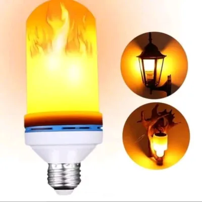 lampu api led lampu obor api lampu cafe hias lampu nyala api obor led e27 (3 in 1 efek)