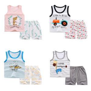 "Daddy&Mummy Childrens Clothing Set - Pure Cotton Shorts Sleeve Suit 6-36 Months - Fashionable and Comfortable - One Size"