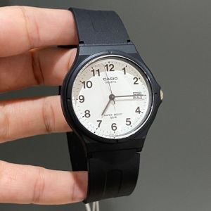 Casio Classic Sporty Black Rubber Strap Men Watch - MW-59 Series - Garansi Resmi