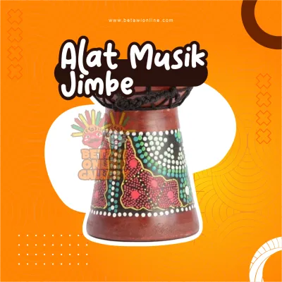 Jimbe / Alat Musik Jimbe / Alat Musik Tradisional / Jimbe uk. 40 cm