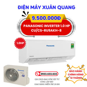 Máy lạnh Panasonic Inverter 1 HP CU/CS-RU9AKH-8