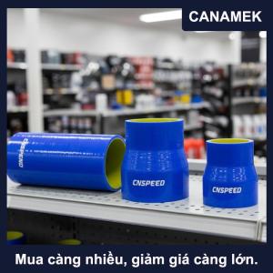 【CANAMEK】 2 - 2.5 51mm đến 64mm Silicone ống thẳng giảm tốc Joiner khớp nối bộ chuyển đổi intercooler Turbo ống hút 78mm chiều dài