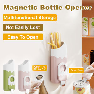 💕Easy to Open Lid 💕Multifunctional Dual-Use Magnetic Bottle Opener Keychain Bottle Opener Aluminum Cap Opener Screwdriver and Storage Device 多功能收纳两用磁吸开瓶器