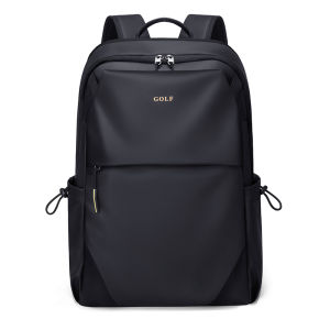 กระเป๋าเป้สะพายหลังสำหรับผู้ชายกระเป๋าแล็ปท็อปสำหรับเดินทางกันน้ำทันสมัยกระเป๋าหนังสือความจุขนาดใหญ่สไตล์ใหม่นักเรียนกระเป๋าใส่คอมพิวเตอร์ผ้าอ๊อกซ์ฟอร์ดพร้อมซิปปิดสีดำ