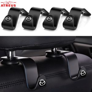 1/2Pcs Mazda Car Back Seat Hanger Hooks For 2 3 CX5 CX30 CX8 CX3 Mazda2 6 5 bl gh gp Car Organizers Seat Rear Hooks Car Accessories