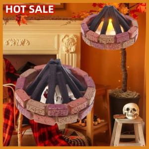 🔥🔥🔥dingdaocunz 1:12 Dollhouse Miniature LED Bonfire Camping Scene Model Decor Toy Doll House Accessories