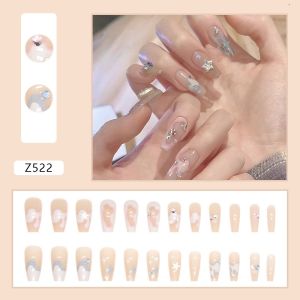 Set móng tay Nails By Mia 24 móng hai màu ngọt ngào và thanh lịch Z522