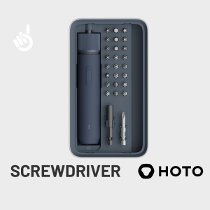HOTO 3.6V Electric Screwdriver - Adjustable Powerful Torque LED Light USB-C Rechargeable Compact
