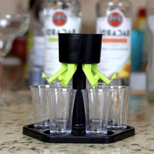 ZYJC 1 set Practical Bartender Tool Drinking Game for Bar Party Home With 6 Shot Glasses Beer Dispenser Rack Bar Accessories Wine Dispenser Wine Set
