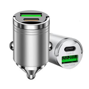 Loại C 100W phí kim loại Bộ chuyển đổi sạc hiệu quả cung cấp điện đơn giản cài đặt cho văn phòng nhà cửa hoặc đi du lịch kịch bản