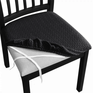 Elastic Jacquard Stool Cover Stretchable Dustproof Dining Seat Protectors Furnitures Cover AntiSlip Seat Protectors
