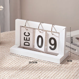 Nordic Simple Flip calendar Ins Calendar Wooden Desk Calendar Ornaments Living Room Desktop Calendar