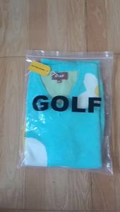 2023 HOT GOLF WANG Le Fleur Light Blue Floral Vest Solid Color Loose-Fitting Versatile Simple Vest Jacketins