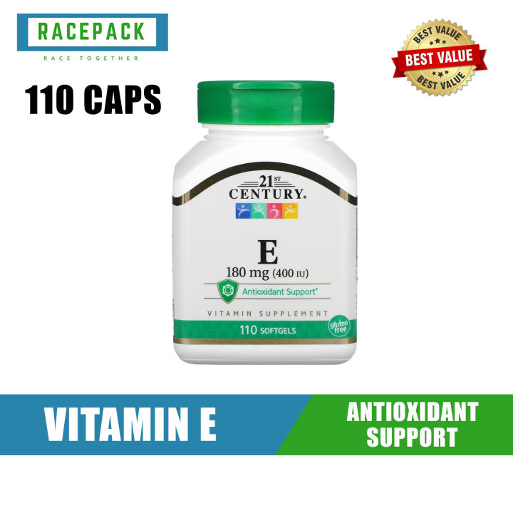 21st Century, Vitamin E, 180 mg (400 IU), 110 Softgels Lazada Singapore