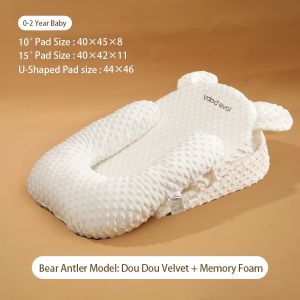 [COD] Baby Stereotyped Pillow Newborn Sleep Security Soothing Pillow Infant Side Sleeping Adjustable Pillow Infant Prevent Flat Head Shape Anti Roll Pillow 0-3 Years Old Toddler Sleep Pillow