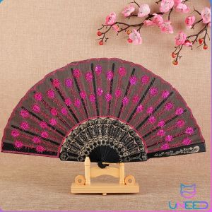 Need Folding Fans for Women Colorful Embroidered Flower Design Summer Party Wedding Gifts Souvenir