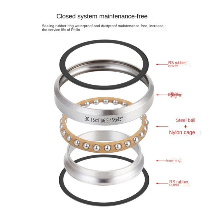 LITTLEX%20TOOPRE%20Bike%20Headset%20Bearing%20Wear%20Resistance%20Steel%20Bike%20Repair%20Parts%20General%20Steering%20Bearings%20Bicycle%20Accessories%20-%20Image%205