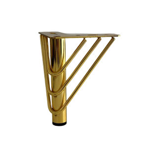 15cm Gold Furniture Legs Super Sturdy Heavy Duty  Triangle top Plate Feet for Sofa Dresser Cabinet