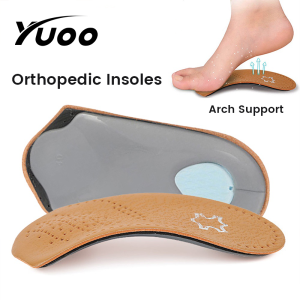 YUOO 1Pair Arch Support Orthopedic Insoles Flat Foot Correct Orthotic Insole Feet Care Health Orthotics Insert Shoe Pad