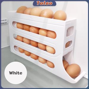 Talao Kitchen Egg Tray 4 Tier Refrigerator Egg Storage Rack Large Capacity Dedicated Egg Carton