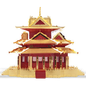 Piececool 3D Puzzles for Adults High Quality Metal The Watchtower of Forbidden City Building Model Kit DIY Jigsaw Puzzle for Kids New Year Birthday Gifts