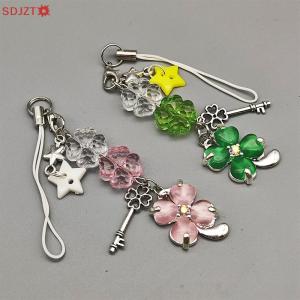 🚚【Local Express Delivery】🚚 Exquisite Lucky Leaf Phone Pendant Fashion Phone Chain Cute Four Leaf Clover Keychain Backpack Decoration Accessories Gifts