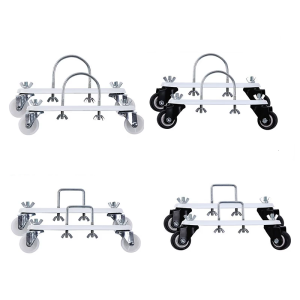 2 cái Máy sưởi điện Caster khung giá cơ sở tản nhiệt Chân đế có dầu nóng Caster khung với bánh xe bền bỉ