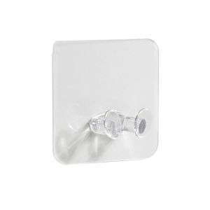 Transparent Adhesive Socket Wall Mount Hooks Rack Space Saver Heavy Load Strong Self Creative Plug Hook (1 Pcs)