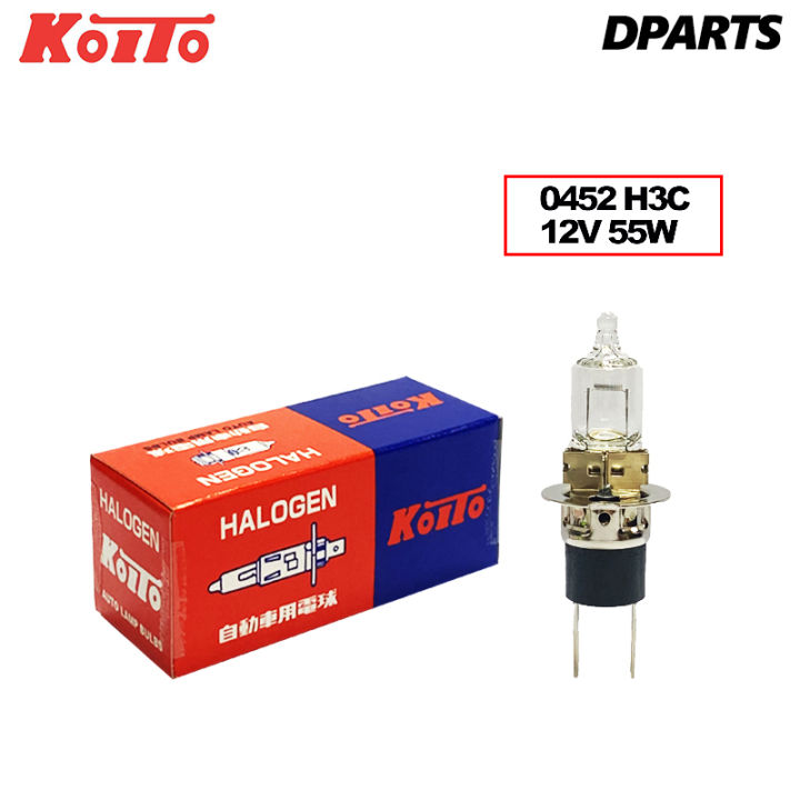 Koito 0452 H3C 12V 55W Halogen Auto Lamp Bulbs ( Made in Japan ) | Lazada