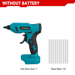 100W 280°C Cordless Hot Melt Glue Machine Portable Rechargeable with 10pcs 11mm Glue Sticks DIY Repair Tool For Makita 18V Battery