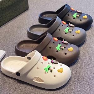 [Free Shipping] WomenS Clogs With Closed Toe For Home Use Non-Slip Bathroom Summer Slippers Soft-Soled Lightweight Can Be Worn Outside MenS Slippers