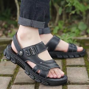 Free Shipping MenS Sandals And Slippers Two-In-One Design Suitable For Summer Wear Durable For Outdoor Activities Comfortable For Driving Thick-Soled Non-Slip And Waterproof New Style