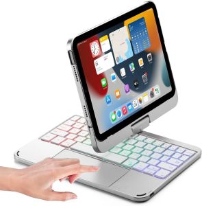 cocoqac 360 Rotatable Keyboard Case for 2025 iPad Air 13(M3)  iPad Air 11(M3)iPad 10th & 11th (A16 2025) Generation2024 iPad Pro 13(M4)  2024iPad Pro 11(M4) Backlits Bluetooth Touchpad Keyboard Smart Cover with Pencil Holder BlackRose GoldSilver