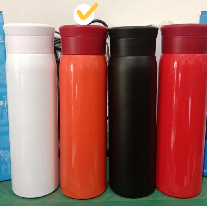 Termos Stainless Steel Polos & Tulisan ZHOU HUI I Termos Glossy I Tahan Panas & Dingin I500ML I SUS 304 I SD-1055/1053