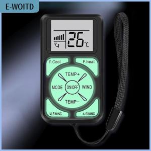 【E-WOITD】 Mini Portable Luminous Universal LCD A C Remote Control Glow In The Dark Compatible With All Major Air Conditioner