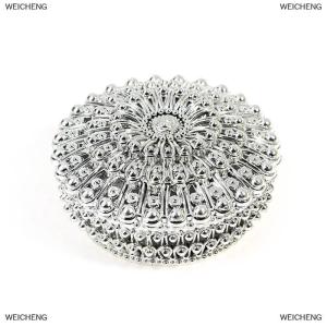 [COD] WEICHENG พลาสติกทองฟอยล์เค้กกล่องขนมแต่งงานแต่งงานของขวัญทารกอาบน้ำ