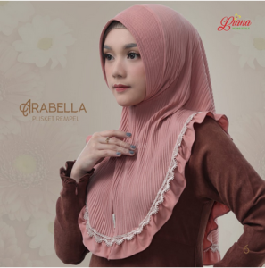 Liana Arabella Jilbab Plisket Rempel Soft Pad Antem Terbaru Bergo Murah Hijab Kekinian