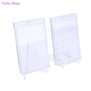 💕 YoYo Shop 💕 1Set 35PT Magnetic Card Holder Support Cards Protectors Hard Plastic Sleeves Trading Display Case Yugioh Card