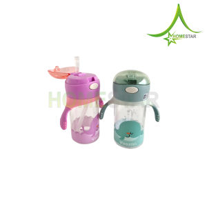Botol Minum anak Motif Paus - Veezun 350ml - Ada sedotan