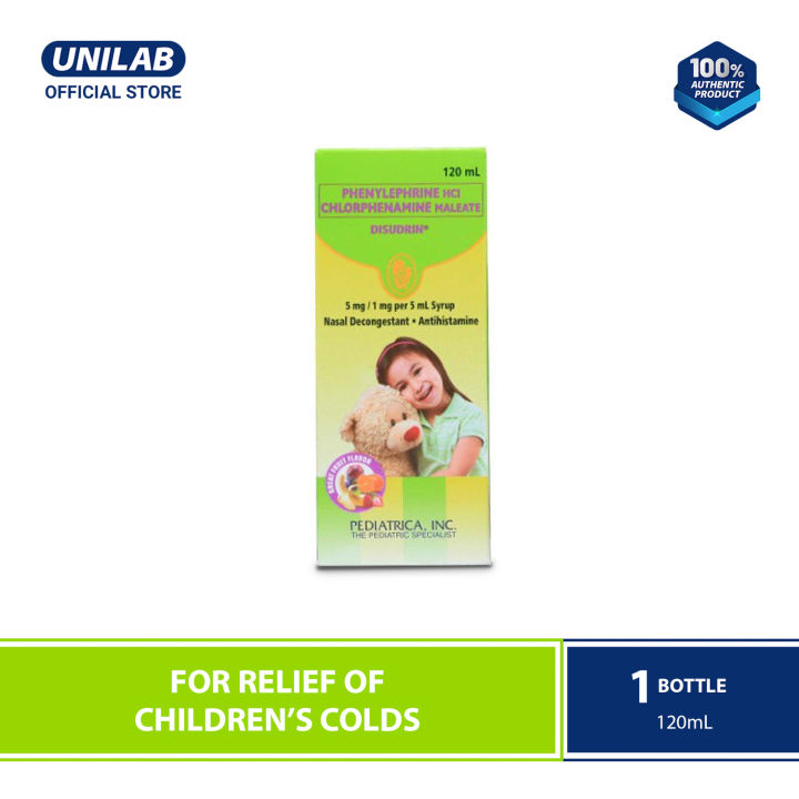 Disudrin 120mL Syrup For the relief of Children's colds