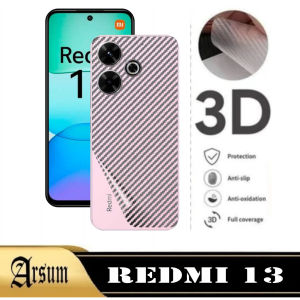 PROMO Garskin Skin Carbon REDMI 13 Pelindung Layar Belakang Ponsel